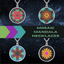 Mosaic Mandala Necklaces