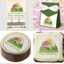 Green Tractor   Boy Birthday Party Décor