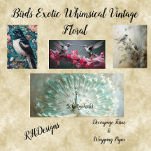 Birds, Dragonfly's, Insects Vintage & Whimsical 