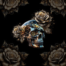 Awesome dark steampunk skull