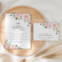 Blush Flowers Birthday Collection