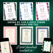 Swing by for a Golf Theme Birthday Par-tee
