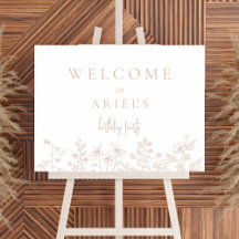 Wild flowers girls birthday party 