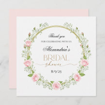 Bridal Shower Suite Pink Blush Roses