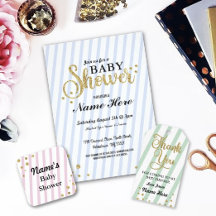 Baby Shower Stripe