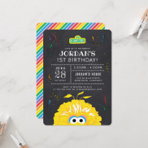 Big Bird Chalkboard Birthday