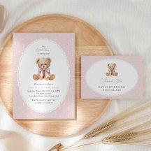 Bear and Pink Polka Dots First Birthday Collection