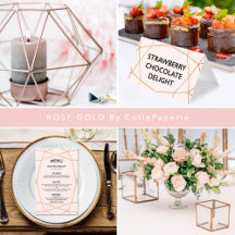 Geometric Rose Gold Wedding