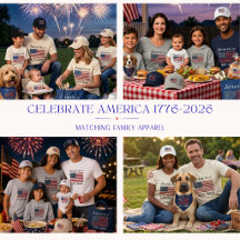 Matching Family 4th of July American Flag Apparel