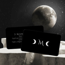 Crescent Moons Business Suite - Black & White