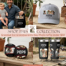 Varsity Pops Grandpa Est - 3 Photo Milestone Gifts