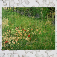 Puzzles w/ Vintage Garden Art by Vincent van Gogh