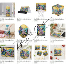 Gifts with graffiti in Grundarfjordur design