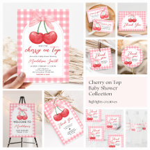Cherry on Top Baby Shower Set