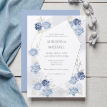 Watercolor Light Blue Wedding Suite