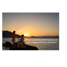 Engagement Party Invitations-Backdrop Photo 