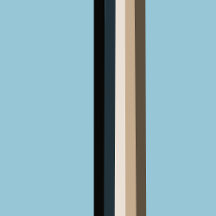 Mid-century modern bathroom - blue