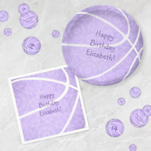 girly basketball party invitations decor