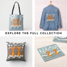 Cute Floral Tabby Ginger Orange Cats Energy 