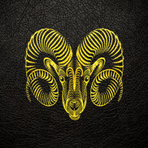 Zodiac Set of Gold on Leather Wine Charms