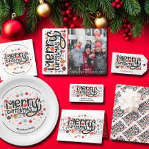 MERRY CHRISTMAS TYPOGRAPHY