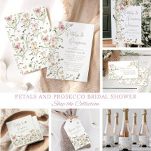 Petals and Prosecco Bridal Shower Collection