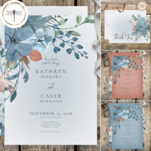 Boho Rust & Blue Floral Wedding
