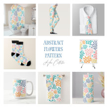 Colorful Abstract Flowers Pattern