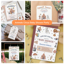 Baby Shower Animal Whimsical Circus