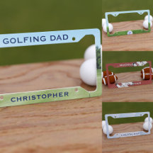 Sports Theme License Plate Frames