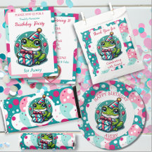Cute Girl's Frog Themed Birthday Party