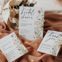 Boho Wildflowers Bridal Shower