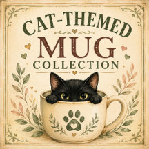 Cat-Themed Mug Collection
