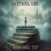 Everything starts with small steps, poster