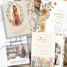 Graduate Announcement Graduation Party Invitations