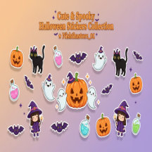 Cute & Spooky Halloween Stickers Collection 