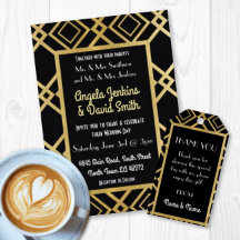 Art Deco Black & Gold