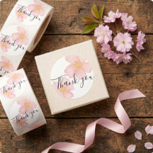 Pink Flower Stationery