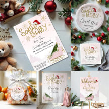 Santa Baby Christmas Girl Baby Shower