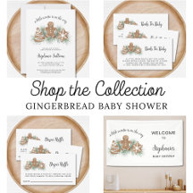 Gingerbread Baby Shower Collection