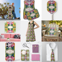 Colorful Flower Petals Watercolor Pattern Painting