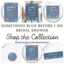 Something Blue Floral Bridal Shower Collection