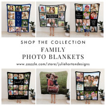 Family Personalized Photo Blankets