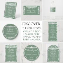  Cielito Lindo Baby Shower Sage Green Collection
