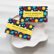 Pattern Of Planets Business Cards Collection