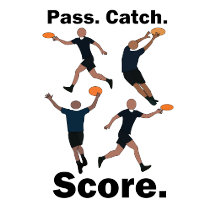 Ultimate Frisbee - Pass Catch Score