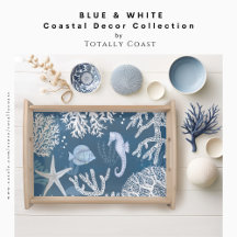 BLUE & WHITE COASTAL DECOR COLLECTION