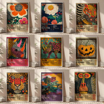 Yayoi Kusama Retro Exhibition Posters