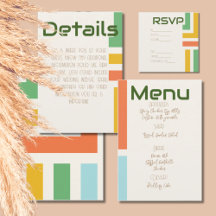 Geometric Modern Wedding