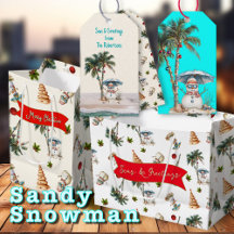 Christmas Wrapping, Sandy Snowmen